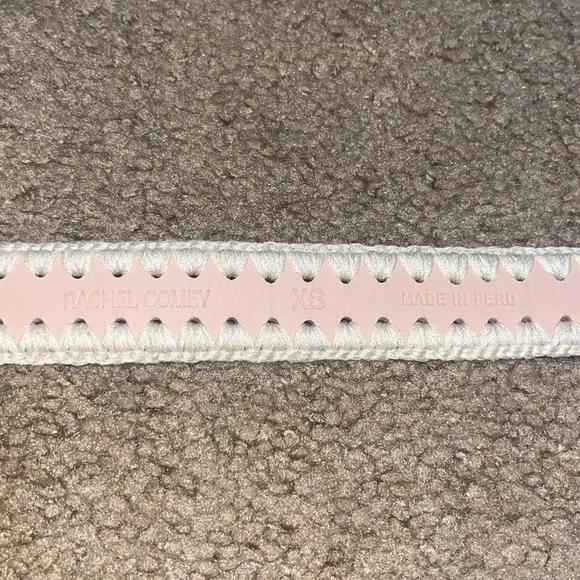 Rachel Comey Thin Crochet Estate Belt Leather Silver Blush XS‎ - Picture 10 of 11
